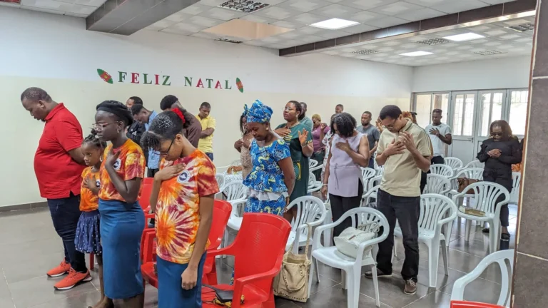 RCCG Cabo Verde congregation in worship